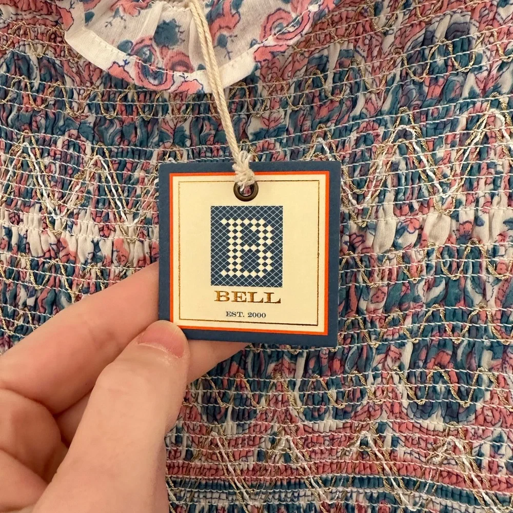 Alicia Bell Smocked Tiered Midi Sundress - Picture 4 of 7